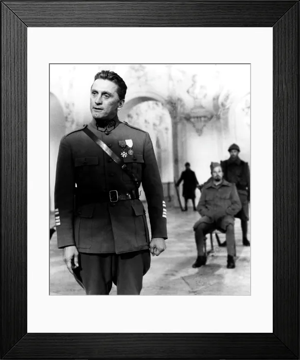 Framed Print : PATHS OF GLORY, Kirk Douglas, Ralph Meeker (seated), 1957 Framed Print : PATHS OF GLORY, Kirk Douglas, Ralph Meeker (seated), 1957