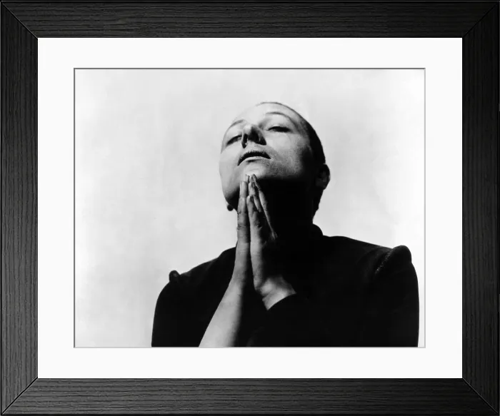 Framed Print : THE PASSION OF JOAN OF ARC, (aka LA PASSION DE JEANNE D'ARC), Maria Falconetti as Joan of Arc, 1928