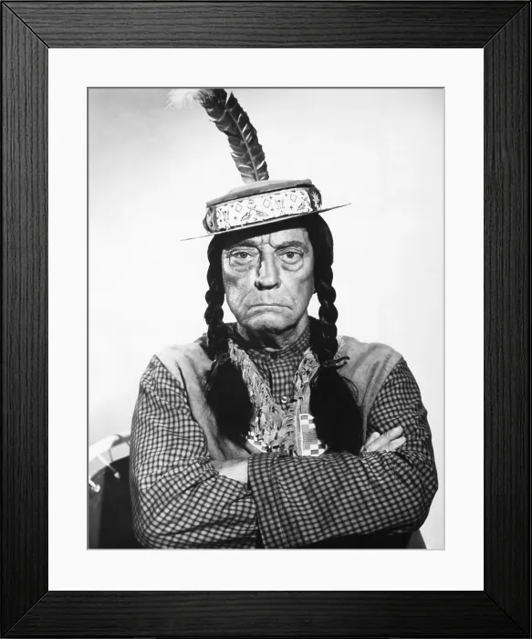 Framed Print : PAJAMA PARTY, Buster Keaton, 1964 Framed Print : PAJAMA PARTY, Buster Keaton, 1964