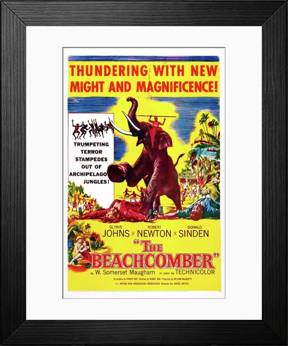 Framed Print : THE BEACHCOMBER, US poster, 1954 Framed Print : THE BEACHCOMBER, US poster, 1954