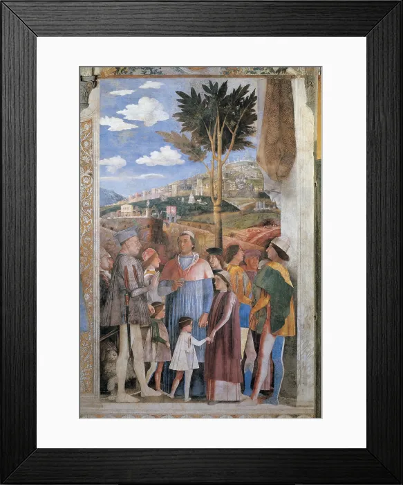 Framed Print : Mantegna Andrea, Decoration of the Camera degli Sposi (Camera Picta), 1465 - 1474, 15th Century, fresco and dry tempera, Italy, Lombardy, Mantua
