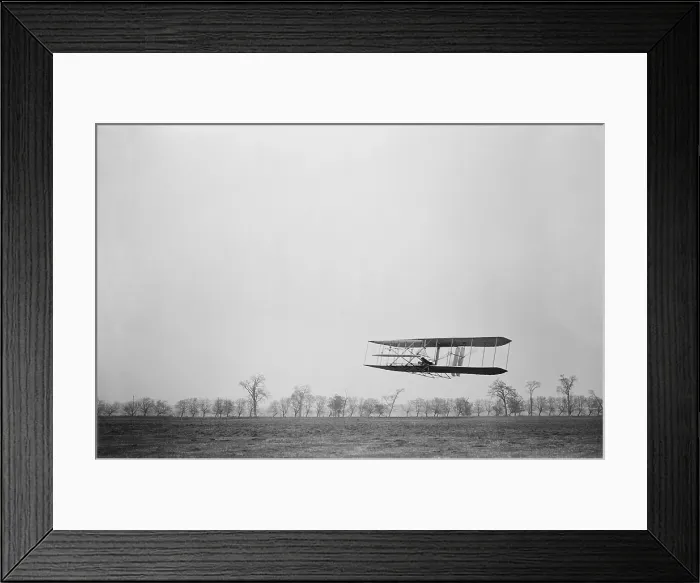 Framed Print : Orville Wright 1871-1948 in flight over treetops covering a distance of approximately 1 760 feet in 40 1 / 5 seconds at Huffman Prairie Dayton Ohio. November 16 1904 Framed Print : Orville Wright 1871-1948 in flight over treetops covering a distance of approximately 1 760 feet in 40 1 / 5 seconds at Huffman Prairie Dayton Ohio. November 16 1904