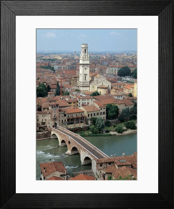 Framed Print : Unknown artist, Gateway to Ponte Pietra - Verona, 1st Century, building marble from Roman times, Italy, Veneto, Verona Framed Print : Unknown artist, Gateway to Ponte Pietra - Verona, 1st Century, building marble from Roman times, Italy, Veneto, Verona