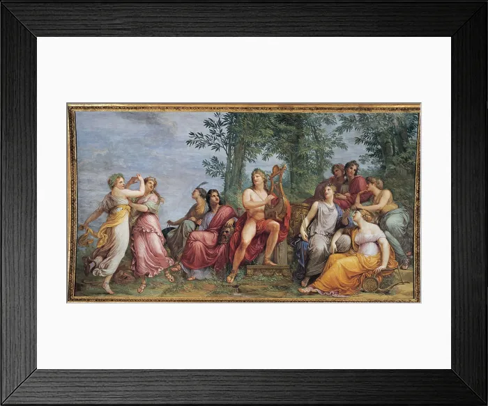 Framed Print : Appiani Andrea, Parnassus (Apollo and the Muses), 1811, 19th Century, fresco, Italy, Lombardy, Milan, Villa Reale