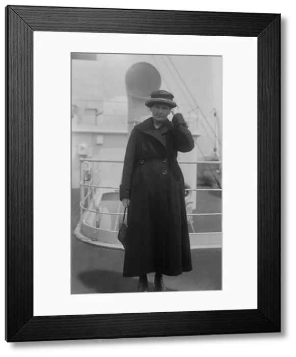 Framed Print : Marie Curie, Polish-French physicist who won two Nobel Prizes, in 1903 for Physics and 1911 for Chemistry. She was on an ocean liner in New York City, ca. 1920 Framed Print : Marie Curie, Polish-French physicist who won two Nobel Prizes, in 1903 for Physics and 1911 for Chemistry. She was on an ocean liner in New York City, ca. 1920