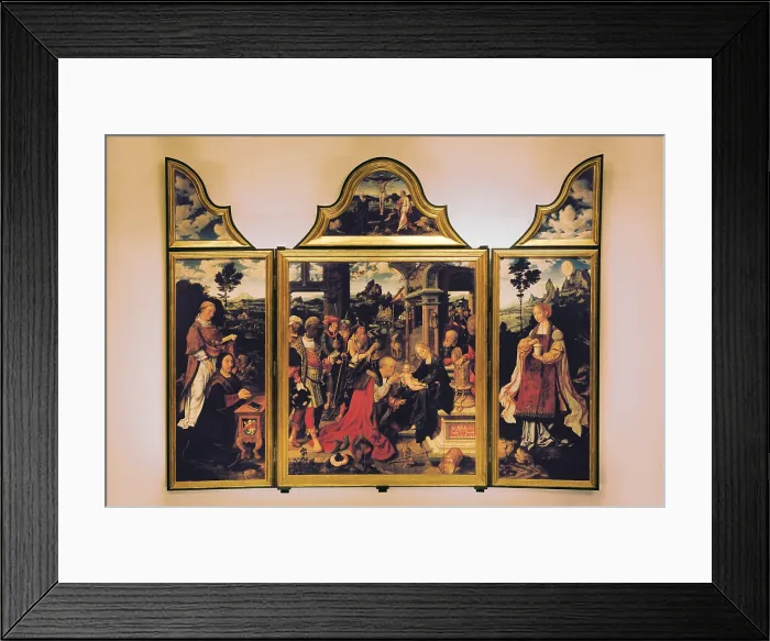 Framed Print : Van Cleve Joos, Triptych of the Adoration of the Magi, 1517, 16th Century, panel, Italy, Liguria, San Donato church (366179) Everett CollectionMondadori Portfolio**US SALES ONLY** Framed Print : Van Cleve Joos, Triptych of the Adoration of the Magi, 1517, 16th Century, panel, Italy, Liguria, San Donato church (366179) Everett CollectionMondadori Portfolio**US SALES ONLY**
