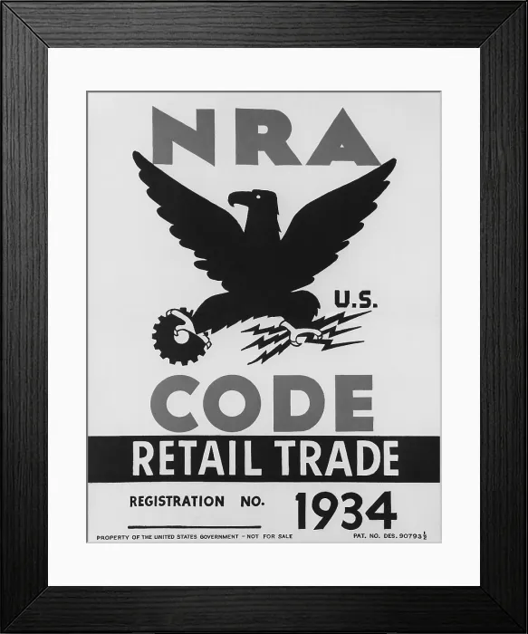Framed Print : National Recovery Administration NRA poster