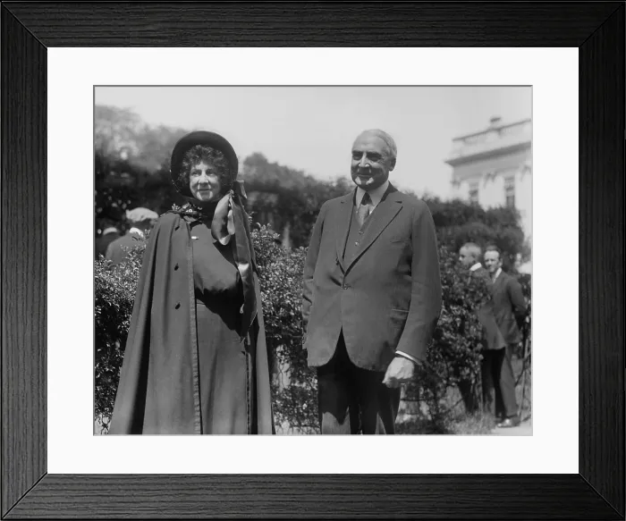 Framed Print : Evangeline Booth and President Warren Harding at the White House, 1921. Booth was the daughter of William Booth, the founder of the British Salvation Army Framed Print : Evangeline Booth and President Warren Harding at the White House, 1921. Booth was the daughter of William Booth, the founder of the British Salvation Army