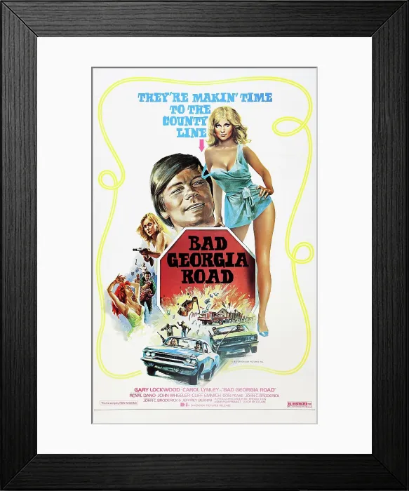 Framed Print : BAD GEORGIA ROAD, l-r: Gary Lockwood, Carol Lynley on poster art, 1977