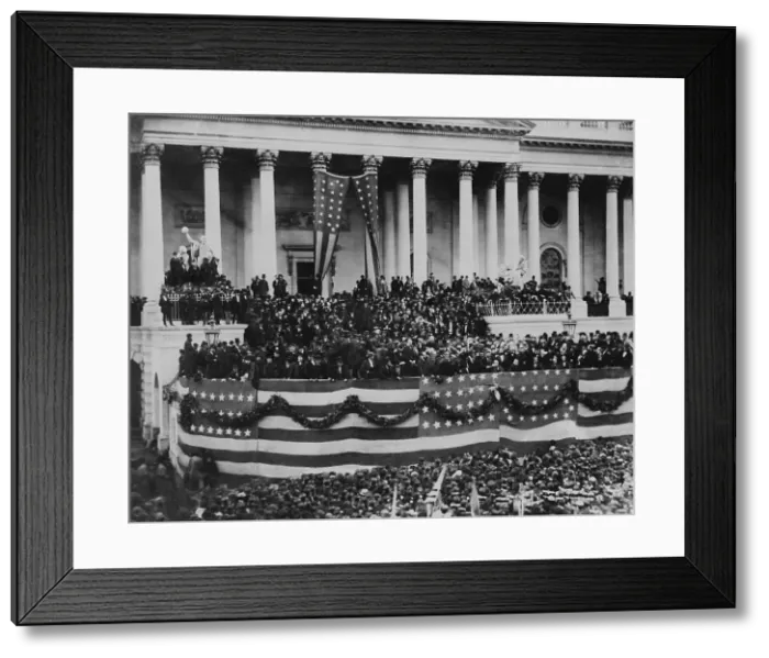 Framed Print : President Ulysses S. Grant delivering his second inaugural address, March 4, 1873 Framed Print : President Ulysses S. Grant delivering his second inaugural address, March 4, 1873