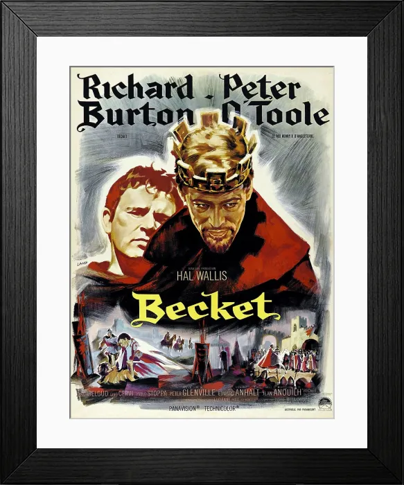 Framed Print : BECKET, from left, Richard Burton, Peter O'Toole, 1964 Framed Print : BECKET, from left, Richard Burton, Peter O'Toole, 1964