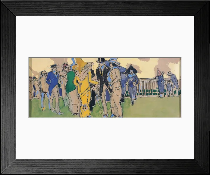 Framed Print : Bonzagni Aroldo, The Races (San Siro), 1910, 20th Century, tempera and watercolor on paper, Italy, Piemonte, Turin Framed Print : Bonzagni Aroldo, The Races (San Siro), 1910, 20th Century, tempera and watercolor on paper, Italy, Piemonte, Turin