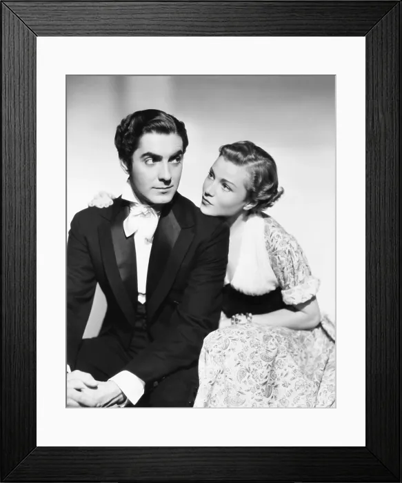 Framed Print : SUEZ, from left: Tyrone Power, Annabella, 1938, TM & Copyright 20th Century Fox Film Corp. / courtesy Everett Collection Framed Print : SUEZ, from left: Tyrone Power, Annabella, 1938, TM & Copyright 20th Century Fox Film Corp. / courtesy Everett Collection