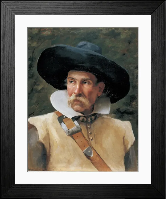 Framed Print : Fabbri Paolo Egisto, Portrait of a Man in 17 C Dress, 1887, 19th Century, oil on canvas, Italy, Private collection (390928) Everett CollectionMondadori Portfolio**US SALES ONLY**