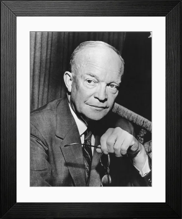 Framed Print : General Dwight Eisenhower. Ca. 1947-48 portrait by Bachrach. - (BSLOC_2014_16_47)