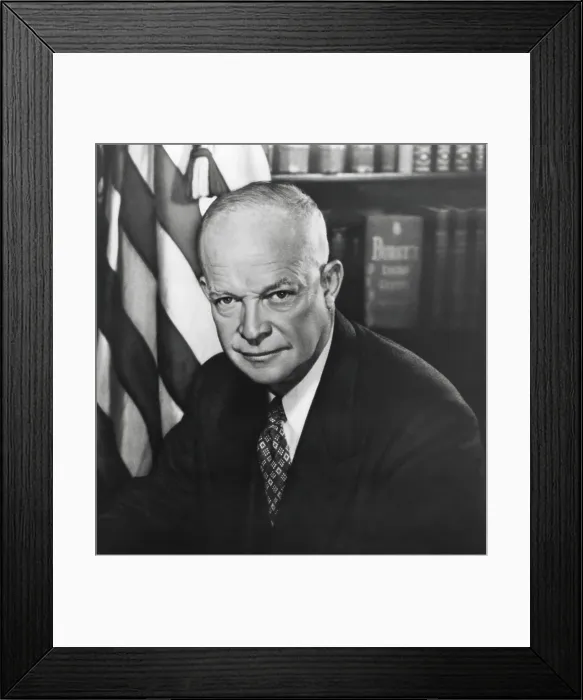 Framed Print : President Dwight Eisenhower. 1953 photo by George Tames. - (BSLOC_2014_16_48) Framed Print : President Dwight Eisenhower. 1953 photo by George Tames. - (BSLOC_2014_16_48)