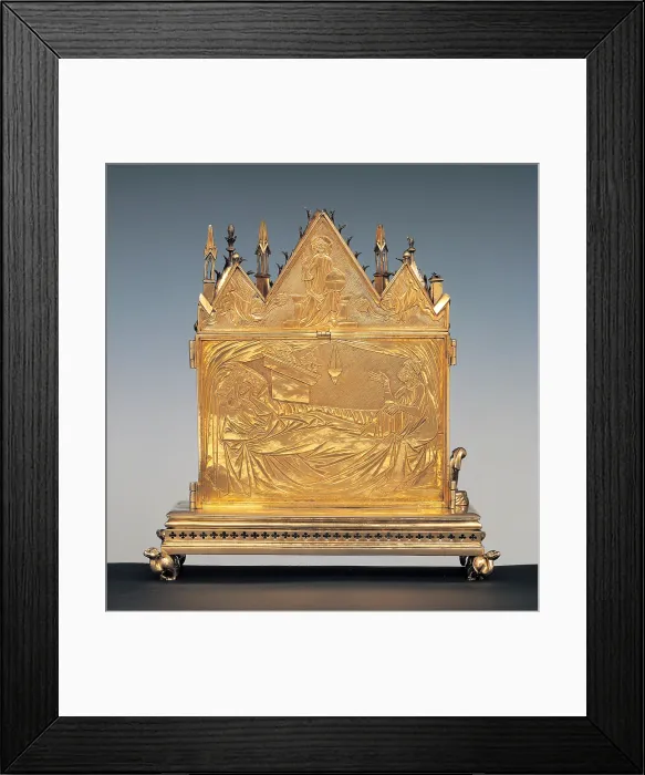 Framed Print : Paris work, Reliquary of the seamless robe, 13th Century, pressed silver, embossed and gilded, Italy, Umbria, Assisi, Perugia Framed Print : Paris work, Reliquary of the seamless robe, 13th Century, pressed silver, embossed and gilded, Italy, Umbria, Assisi, Perugia