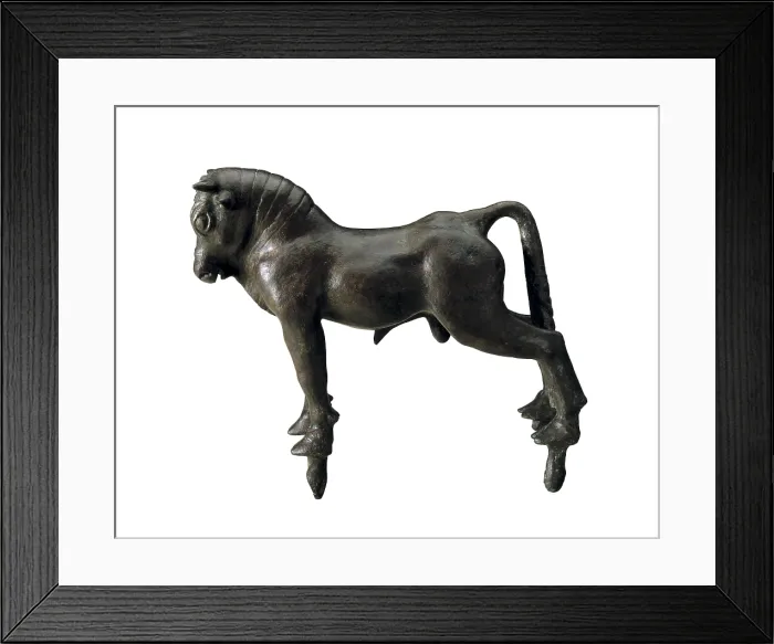 Framed Print : Bull from Azaila. Iberian art. Sculpture on bronze. SPAIN. Madrid. National Museum of Archaeology. Proc: SPAIN. Azaila. - Iberfoto / Everett Collection (531661)**US SALES ONLY** Framed Print : Bull from Azaila. Iberian art. Sculpture on bronze. SPAIN. Madrid. National Museum of Archaeology. Proc: SPAIN. Azaila. - Iberfoto / Everett Collection (531661)**US SALES ONLY**