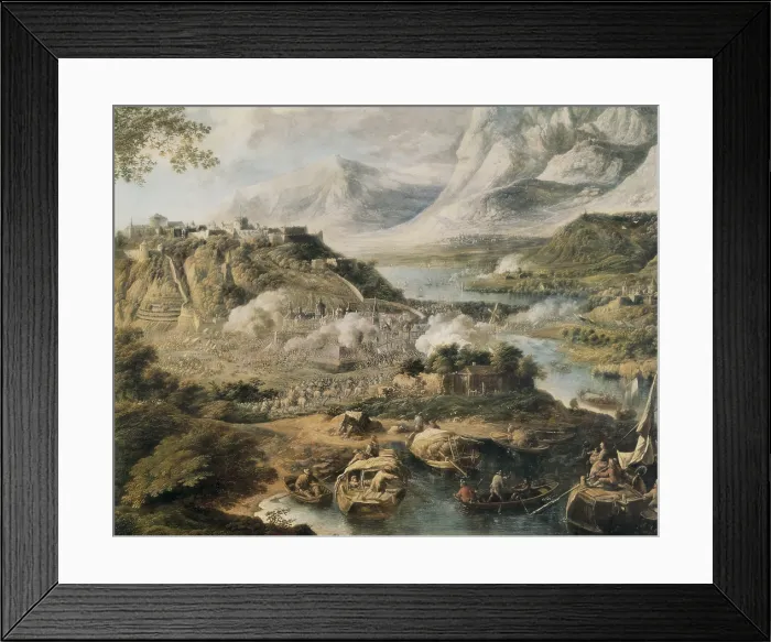 Framed Print : GRIFFIER, Jan (1652-1718). Assault on a fortress. Baroque art. Oil on canvas. ITALY. Turin. Galleria Sabauda (Sabauda Gallery) Framed Print : GRIFFIER, Jan (1652-1718). Assault on a fortress. Baroque art. Oil on canvas. ITALY. Turin. Galleria Sabauda (Sabauda Gallery)