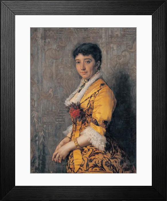 Framed Print : Cosola Demetrio, Portrait of Mrs. Giulia, 1875 - 1895, 19th Century, oil on canvas, private collection (156022) Everett CollectionMondadori Portfolio**US SALES ONLY**