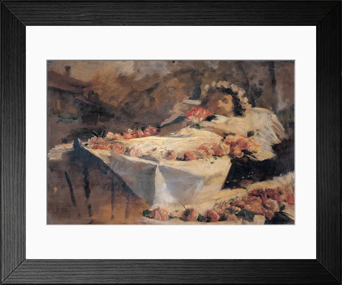 Framed Print : Cosola Demetrio, Visit to the Little Dead (Sketch), 1880, 19th Century, oil on panel, private collection (156015) Everett CollectionMondadori Portfolio**US SALES ONLY** Framed Print : Cosola Demetrio, Visit to the Little Dead (Sketch), 1880, 19th Century, oil on panel, private collection (156015) Everett CollectionMondadori Portfolio**US SALES ONLY**