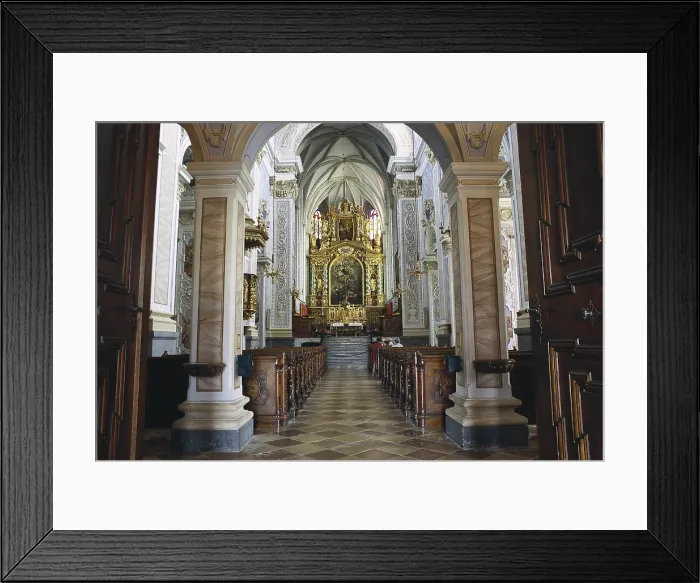 Framed Print : AUSTRIA. Krems. GOttweig Abbey. Church inside the monastery. Baroque art. - Rafa Perez / Iberfoto / Everett Collection (532274)**US SALES ONLY**