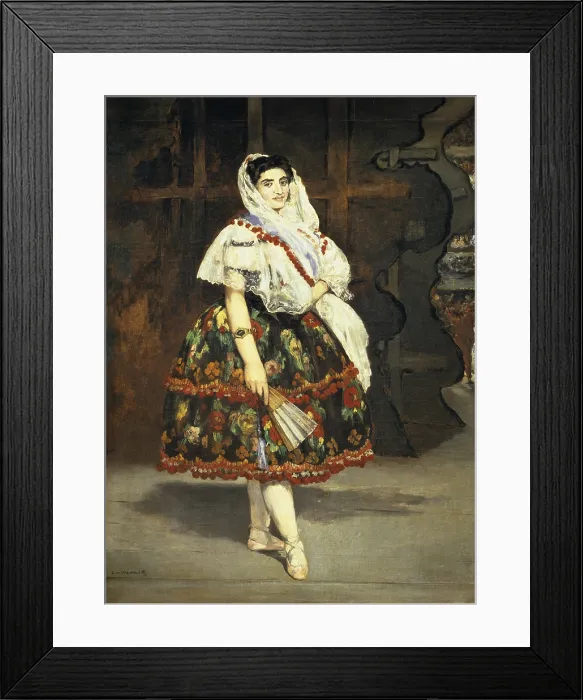Framed Print : MANET, edouard (1832-1883). Lola de Valence. 1862. Lola Melea, Spanish dancer. Impressionism. Oil on canvas. FRANCE. Paris. Musee d'Orsay (Orsay Museum) Framed Print : MANET, edouard (1832-1883). Lola de Valence. 1862. Lola Melea, Spanish dancer. Impressionism. Oil on canvas. FRANCE. Paris. Musee d'Orsay (Orsay Museum)