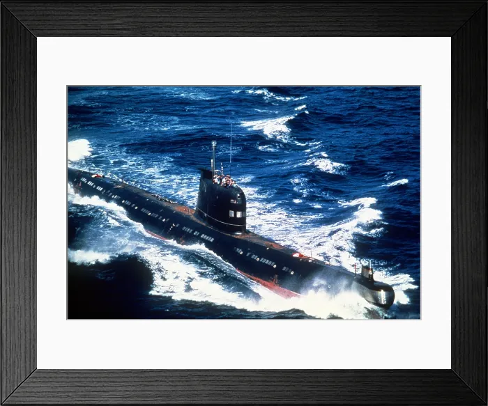 Framed Print : A Soviet-built Cuban patrol submarine underway. Aug. 1 1986. (BSLOC_2011_12_251) Framed Print : A Soviet-built Cuban patrol submarine underway. Aug. 1 1986. (BSLOC_2011_12_251)