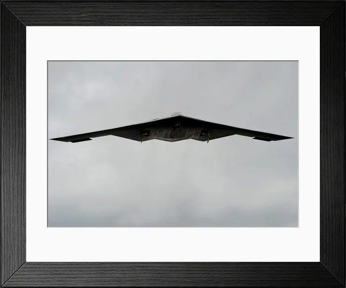 Framed Print : B-2 heavy bomber was designed with stealth technology to avoid radar detection while delivering both conventional or nuclear weapons. Andersen Air Force Base Guam. March 4 2009 Framed Print : B-2 heavy bomber was designed with stealth technology to avoid radar detection while delivering both conventional or nuclear weapons. Andersen Air Force Base Guam. March 4 2009