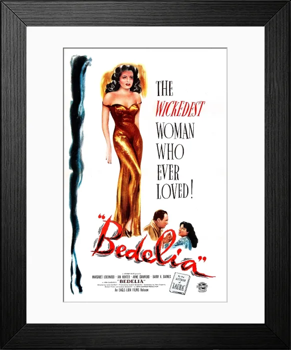 Framed Print : BEDELIA, US poster, Margaret Lockwood, Ian Hunter, Margaret Lockwood, 1946
