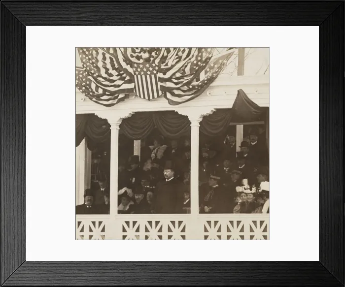 Framed Print : President Theodore Roosevelt in the reviewing stand for the Inaugural Parade, March 4, 1905. At right is First Lady Edith Roosevelt (BSLOC_2016_14_164) Framed Print : President Theodore Roosevelt in the reviewing stand for the Inaugural Parade, March 4, 1905. At right is First Lady Edith Roosevelt (BSLOC_2016_14_164)