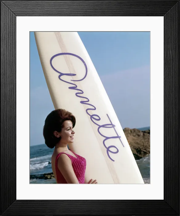 Framed Print : BIKINI BEACH, Annette Funicello, 1964