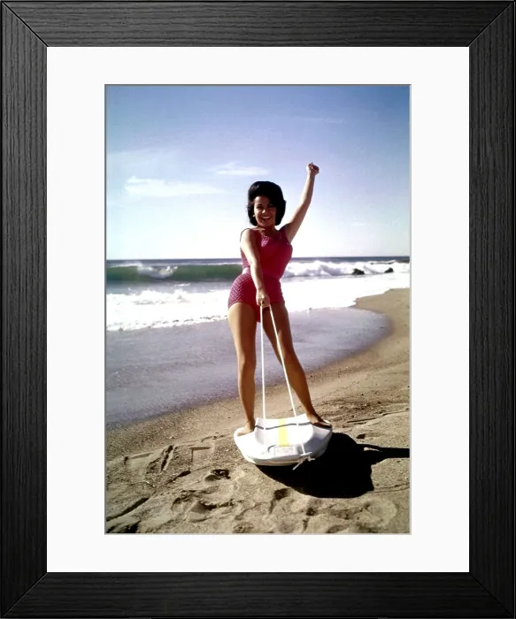 Framed Print : BIKINI BEACH, Annette Funicello, 1964