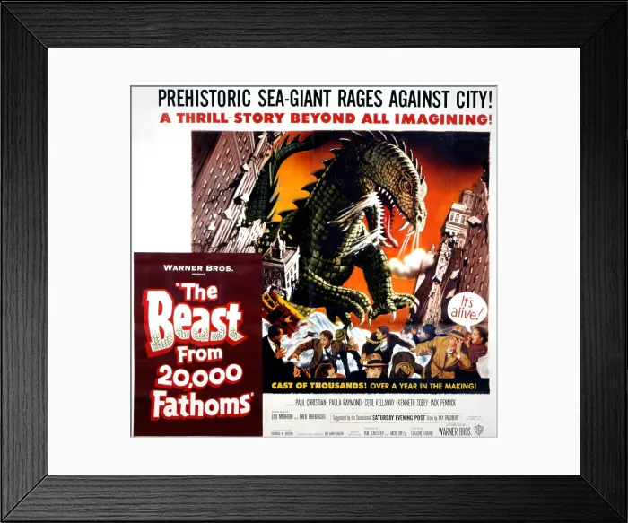 Framed Print : THE BEAST FROM 20, 000 FATHOMS, 1953 Framed Print : THE BEAST FROM 20, 000 FATHOMS, 1953