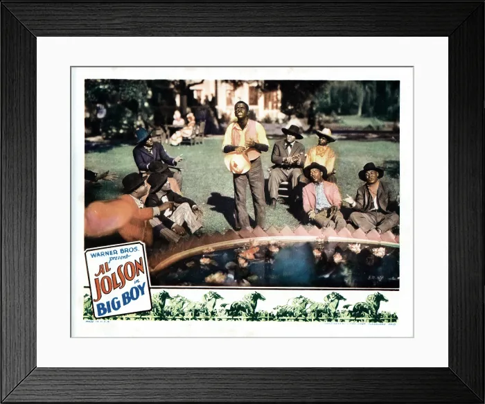 Framed Print : BIG BOY, US lobbycard, Al Jolson (center), 1930