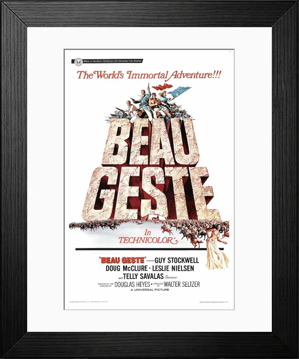 Framed Print : BEAU GESTE, US poster, 1966