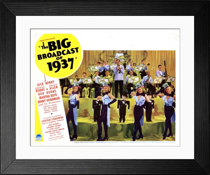 Framed Print : THE BIG BROADCAST OF 1937, Benny Goodman and His Orchestra, 1936 Framed Print : THE BIG BROADCAST OF 1937, Benny Goodman and His Orchestra, 1936