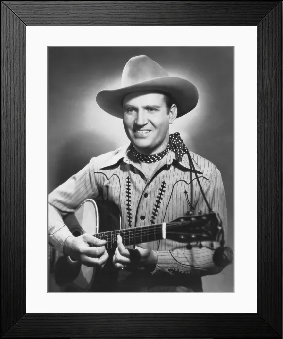 Framed Print : SUNSET IN WYOMING, Gene Autry, 1941