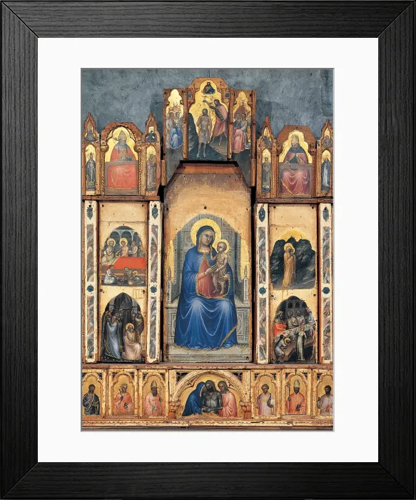 Framed Print : Giusto de Menabuoi Giusto Padovano, Polyptych, 1360 - 1362, 14th Century, tempera on panel, Italy, Veneto, Padua Framed Print : Giusto de Menabuoi Giusto Padovano, Polyptych, 1360 - 1362, 14th Century, tempera on panel, Italy, Veneto, Padua