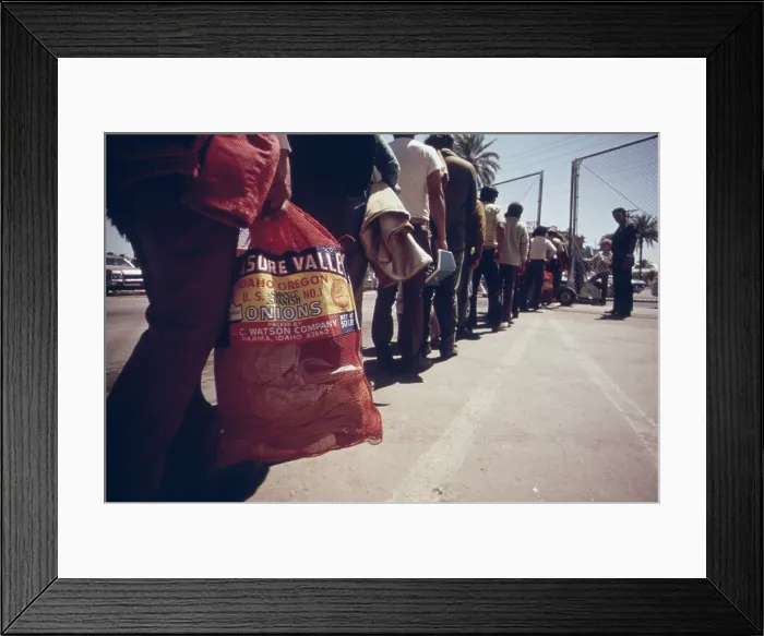 Framed Print : Illegal Mexican immigrants seeking US farm work are returned to Mexico at the Calexico station by the US Border Patrol Ca. 1973-75 Framed Print : Illegal Mexican immigrants seeking US farm work are returned to Mexico at the Calexico station by the US Border Patrol Ca. 1973-75