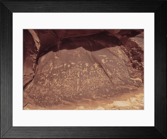 Framed Print : Newspaper Rock in Indian Creek Historic State Park in Southern Utah Framed Print : Newspaper Rock in Indian Creek Historic State Park in Southern Utah