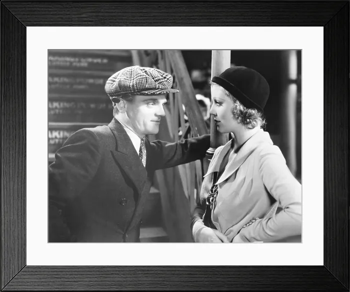 Framed Print : TAXI, from left: James Cagney, Loretta Young, 1932