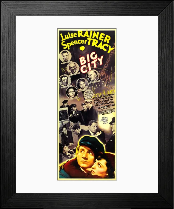 Framed Print : BIG CITY, from top left: Jack Dempsey, Bull Montana, Jim Thorpe, Gus Sonnenberg, Jimmy McLarnin, James J