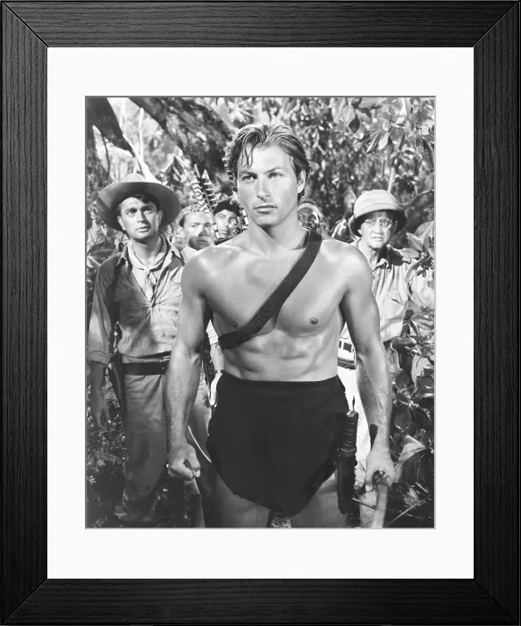 Framed Print : TARZAN AND THE SLAVE GIRL, Lex Barker, 1950