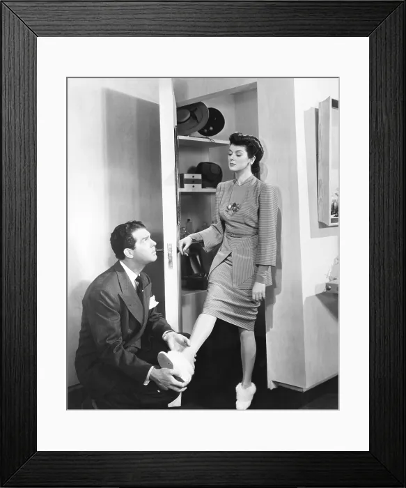 Framed Print : TAKE A LETTER, DARLING, from left: Fred MacMurray, Rosalind Russell, 1942