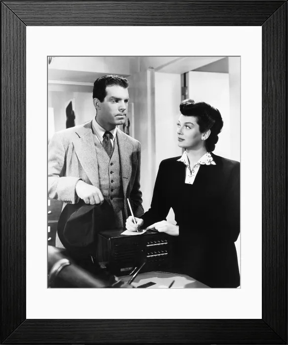 Framed Print : TAKE A LETTER, DARLING, from left: Fred MacMurray, Rosalind Russell, 1942 Framed Print : TAKE A LETTER, DARLING, from left: Fred MacMurray, Rosalind Russell, 1942