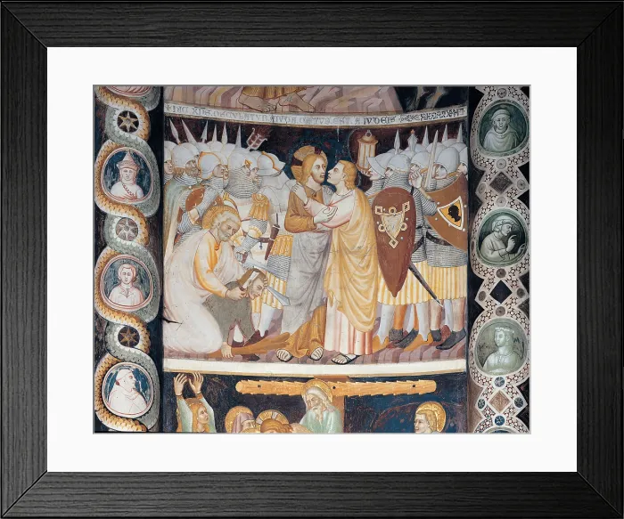 Framed Print : Master of Sant'Abbondio, Stories from the Life of Christ, 1300 - 1325, 14th Century, fresco, Italy, Lombardy, Como Framed Print : Master of Sant'Abbondio, Stories from the Life of Christ, 1300 - 1325, 14th Century, fresco, Italy, Lombardy, Como