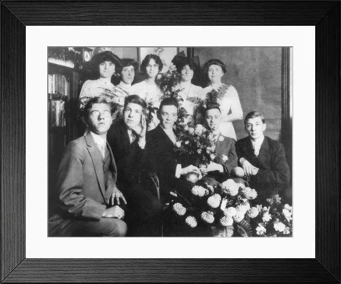 Framed Print : Young J. Edgar Hoover with a group of teenagers, ca. 1912 Framed Print : Young J. Edgar Hoover with a group of teenagers, ca. 1912