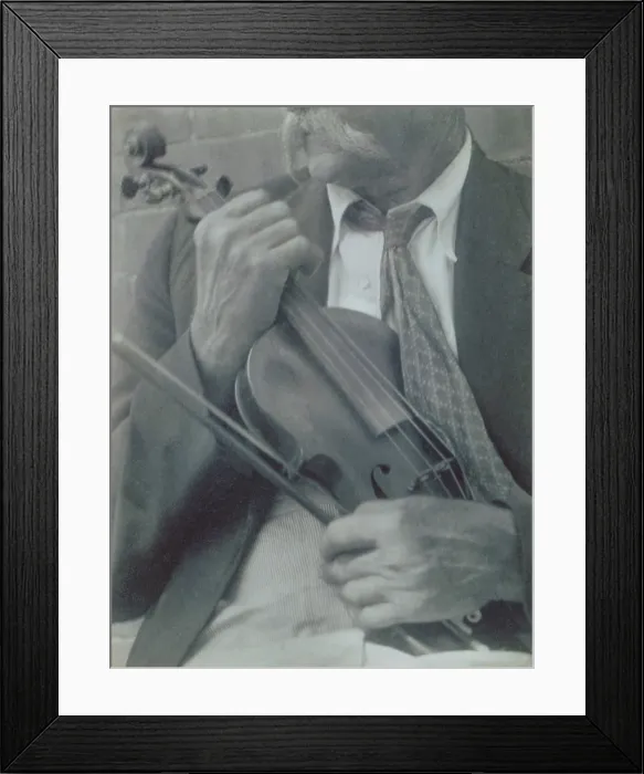 Framed Print : James Duff, Appalachian fiddler in Hazard, Kentucky, ca. 1934 Framed Print : James Duff, Appalachian fiddler in Hazard, Kentucky, ca. 1934