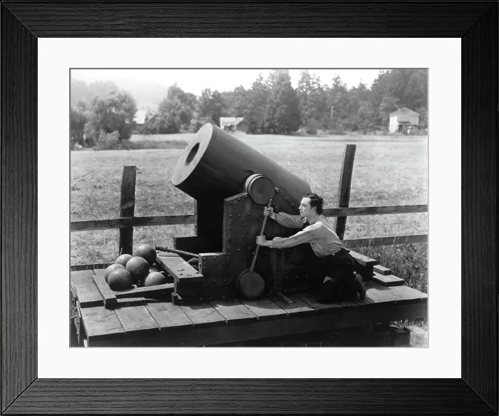 Framed Print : THE GENERAL, Buster Keaton, 1927